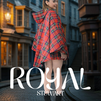 Women Tartan Cape - Royal Stewart