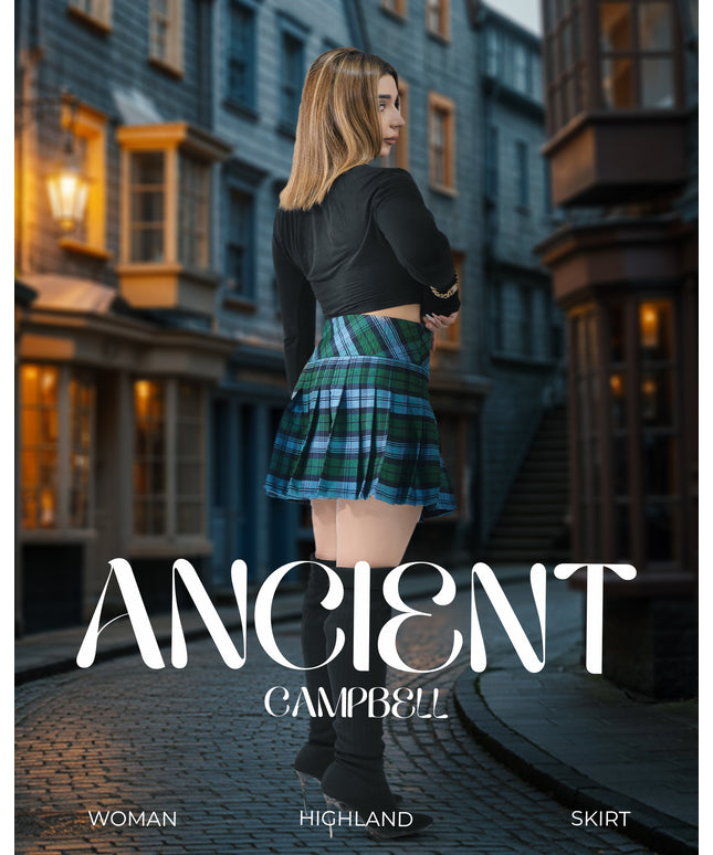 Women's Tartan Billie Skirt | Ancient Campbell