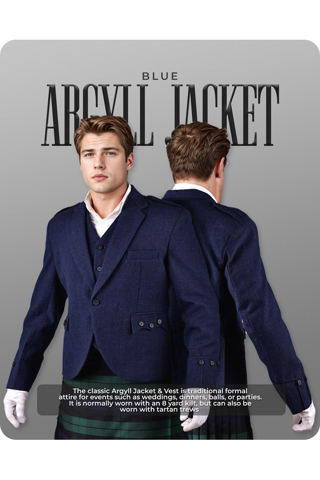 Blue Argyll Jacket & Vest