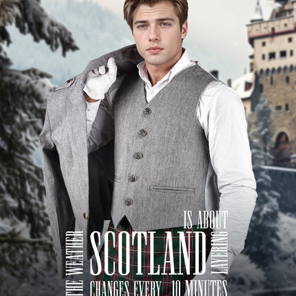 Grey Argyll Vest