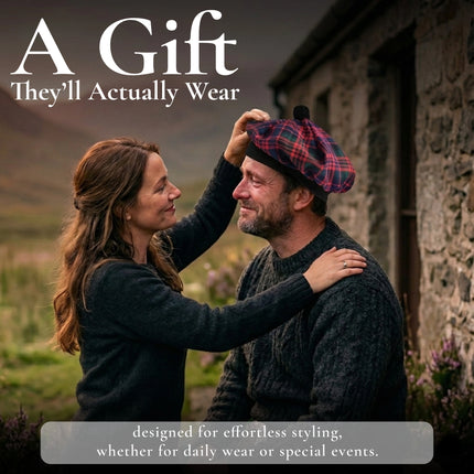 Tam O'Shanter Hat with Pompom | MacDonald Tartan