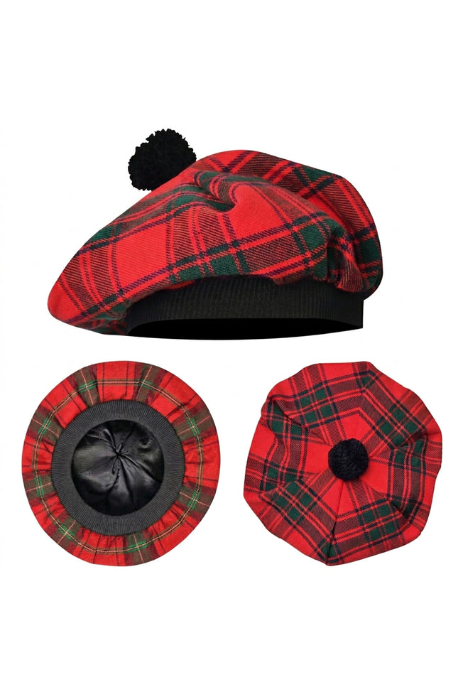 Tam O'Shanter Hat with Pompom | Macintosh Tartan