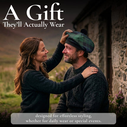 Tam O'Shanter Hat with Pompom | MacKay Modern Tartan