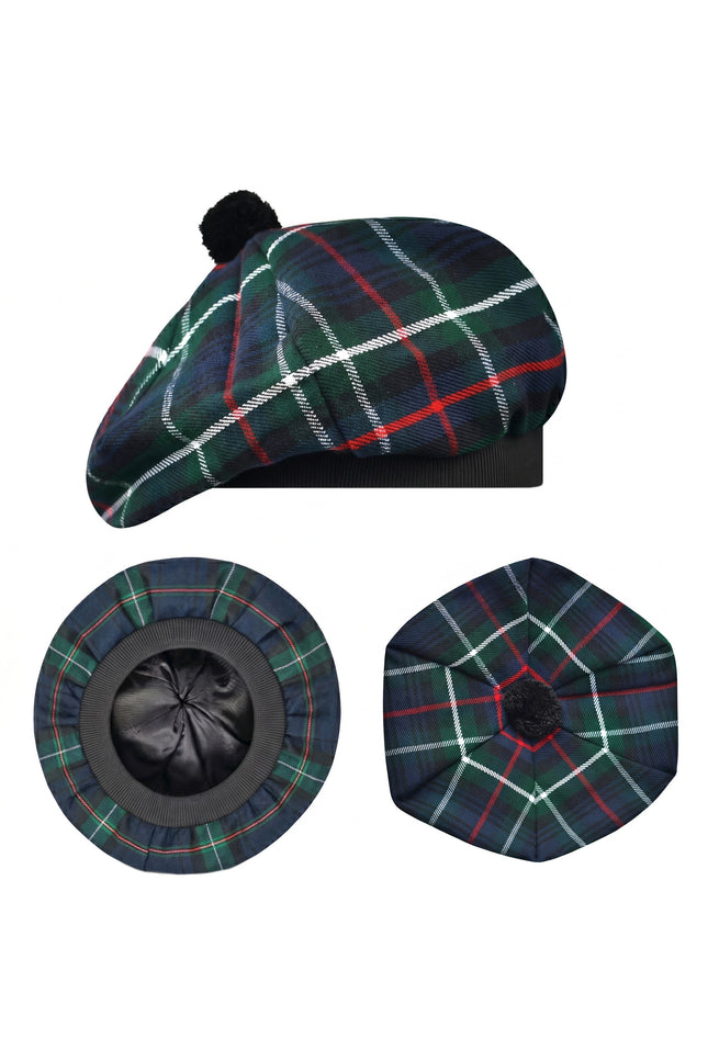 Tam O'Shanter Hat with Pompom | MacKenzie Tartan