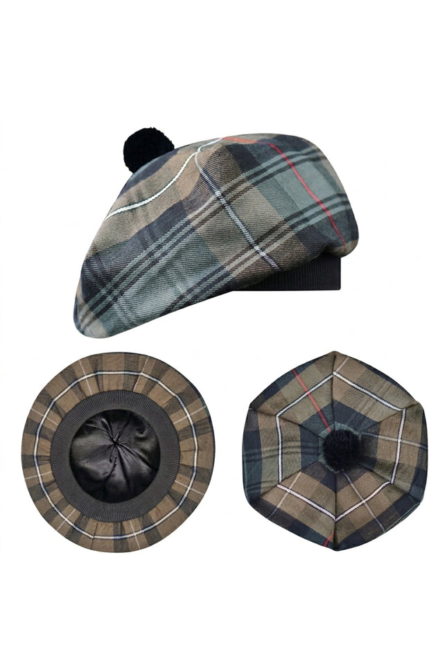 Tam O'Shanter Hat with Pompom | MacKenzie Weathered Tartan