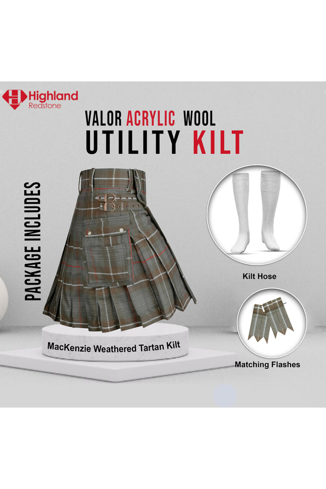 Valor Acrylic Kilt Bundle Lite | Mackenzie Weathered