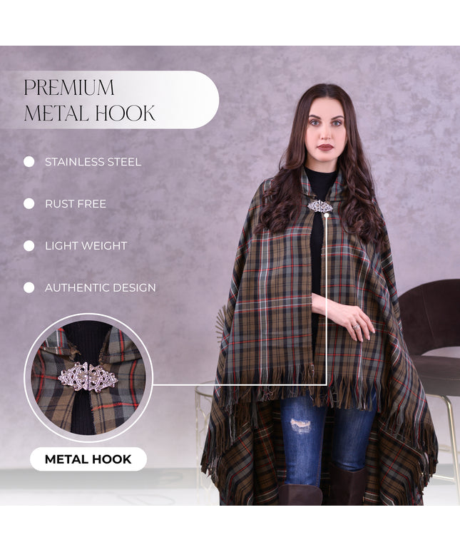 Women Tartan Cloak (Scottish National Weathered)