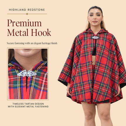 Cape en tartan pour femme - Royal Stewart