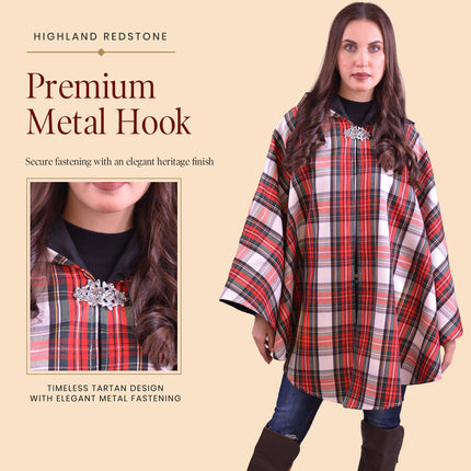 Cape écossaise pour femme - Tartan Stewart