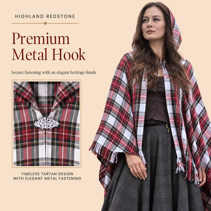 Manteau à carreaux écossais pour femme - Stewart