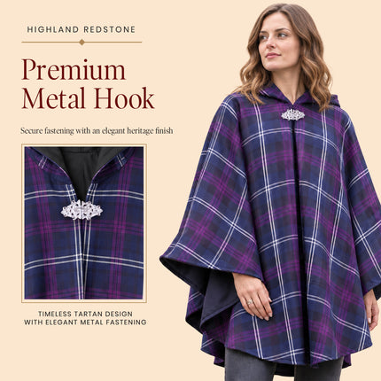 Cape en tartan pour femme - Héritage d'Écosse