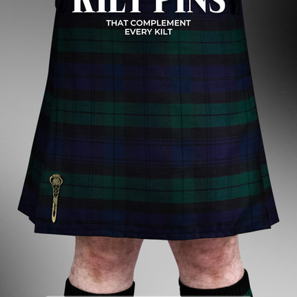 Scottish Kilt Pin for men | Celtic Thistle Pewter Antique