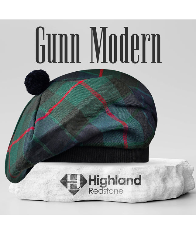 Tam O'Shanter Hat with Pompom | Gunn Modern Tartan