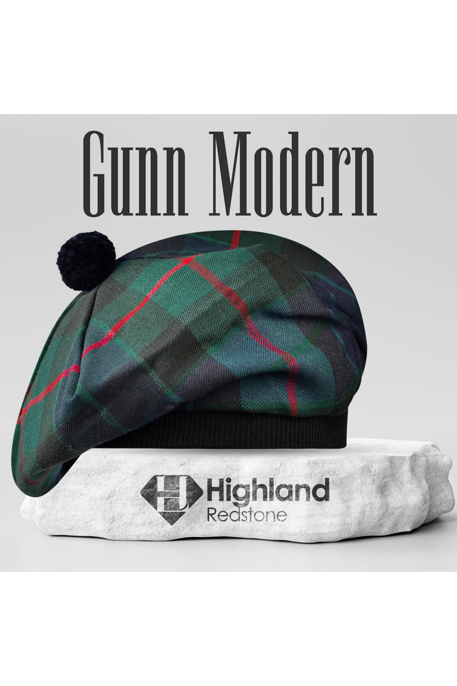 Tam O'Shanter Hat with Pompom | Gunn Modern Tartan