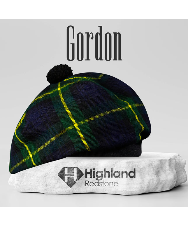 Tam O'Shanter Hat with Pompom | Gordon Tartan