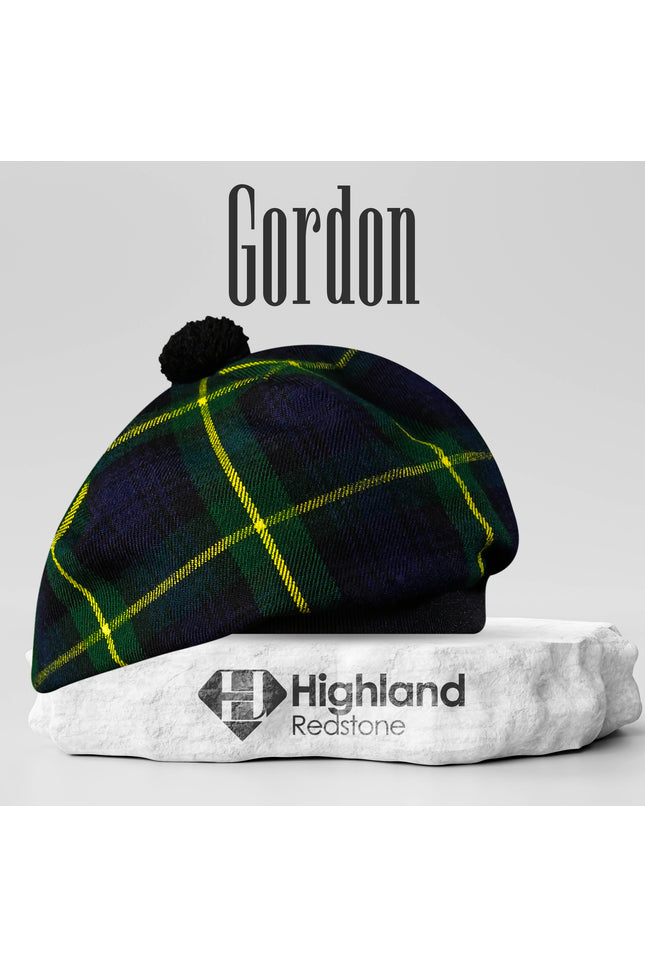 Tam O'Shanter Hat with Pompom | Gordon Tartan