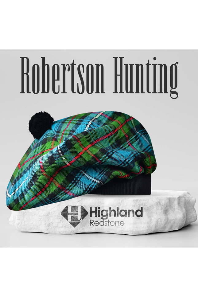 Tam O'Shanter Hat with Pompom | Robertson Hunting Tartan