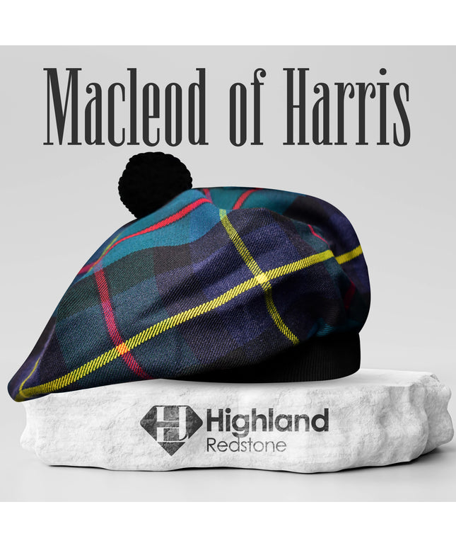 Tam O'Shanter Hat with Pompom | MacLeod of Harris Tartan