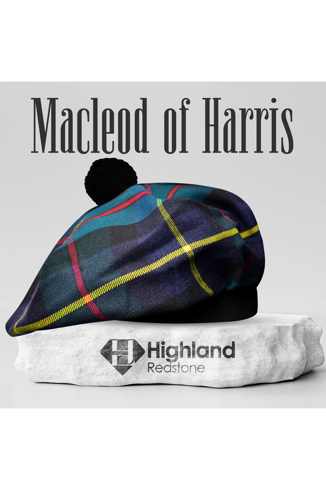 Tam O'Shanter Hat with Pompom | MacLeod of Harris Tartan