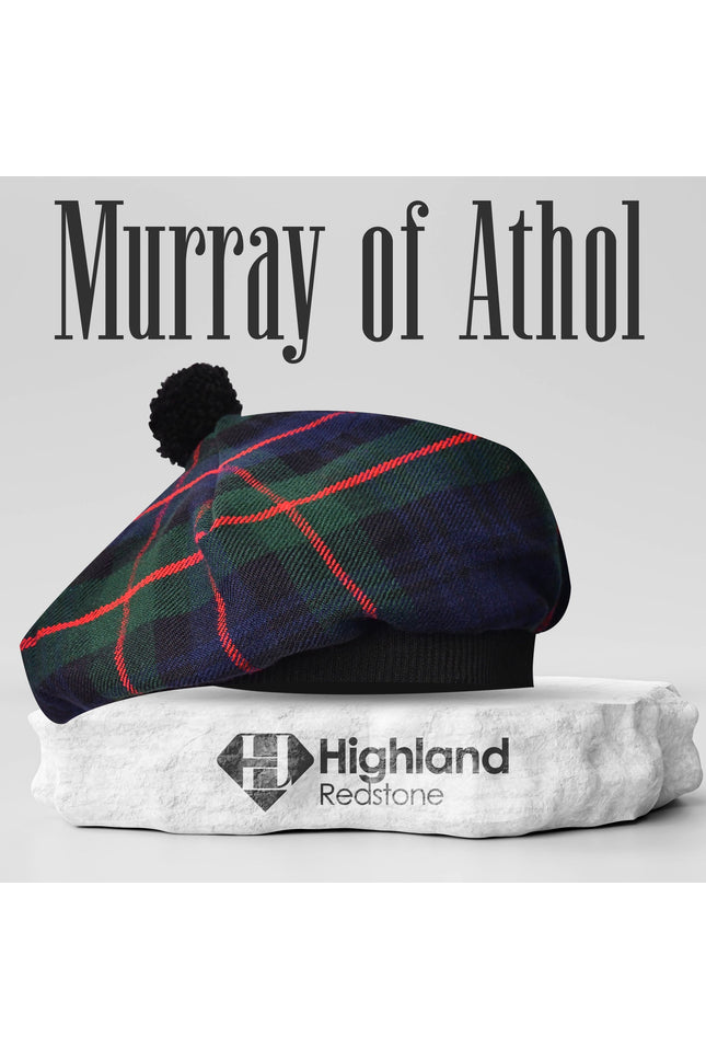 Tam O'Shanter Hat with Pompom | Murray of Athol Tartan