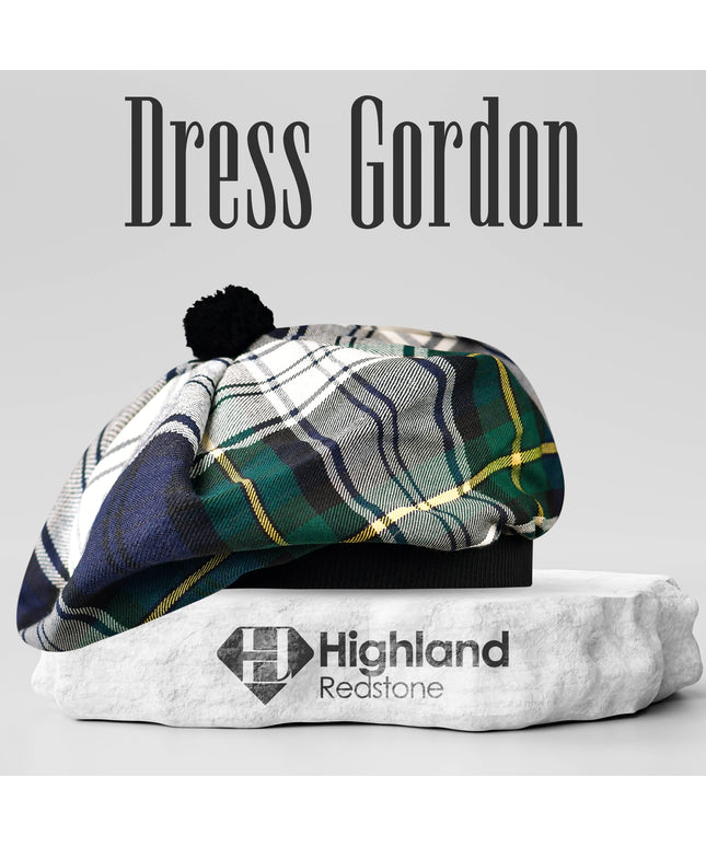 Tam O'Shanter Hat with Pompom | Dress Gordon Tartan