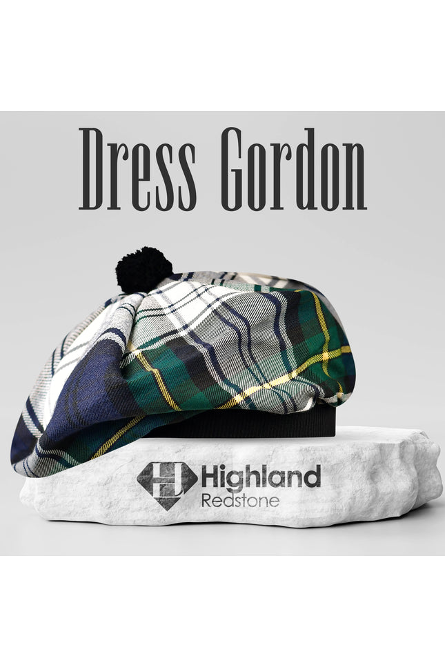 Tam O'Shanter Hat with Pompom | Dress Gordon Tartan
