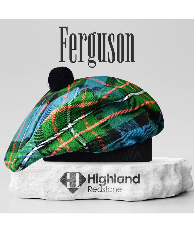 Tam O'Shanter Hat with Pompom | Ferguson Tartan