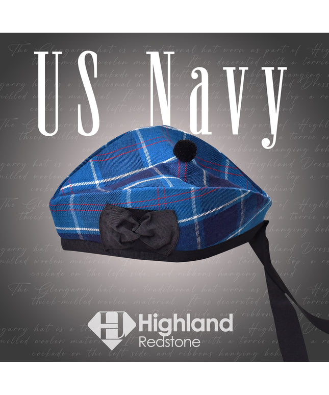 Official US Navy Glengarry Hat with Emblem