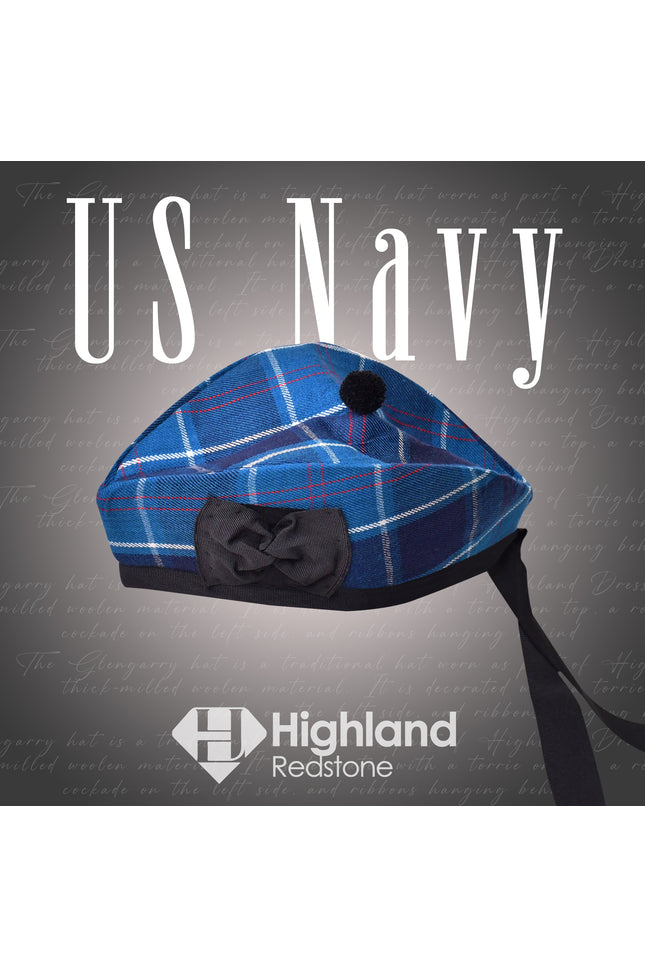 Official US Navy Glengarry Hat with Emblem