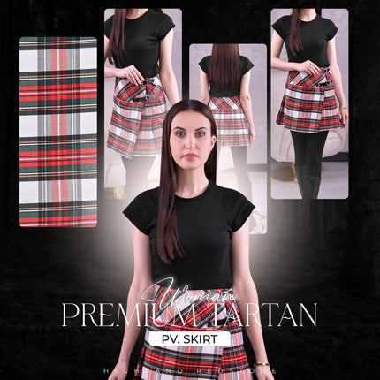 Women Tartan P.V Skirt (Dress Stewart)