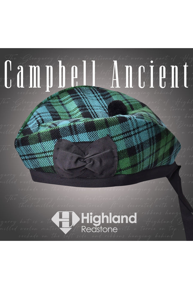 Campbell Ancient Glengarry Hat - Highland Redstone