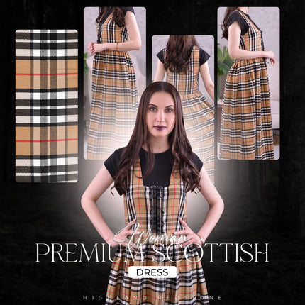 Authentic Scottish Dress in Camel Thomson