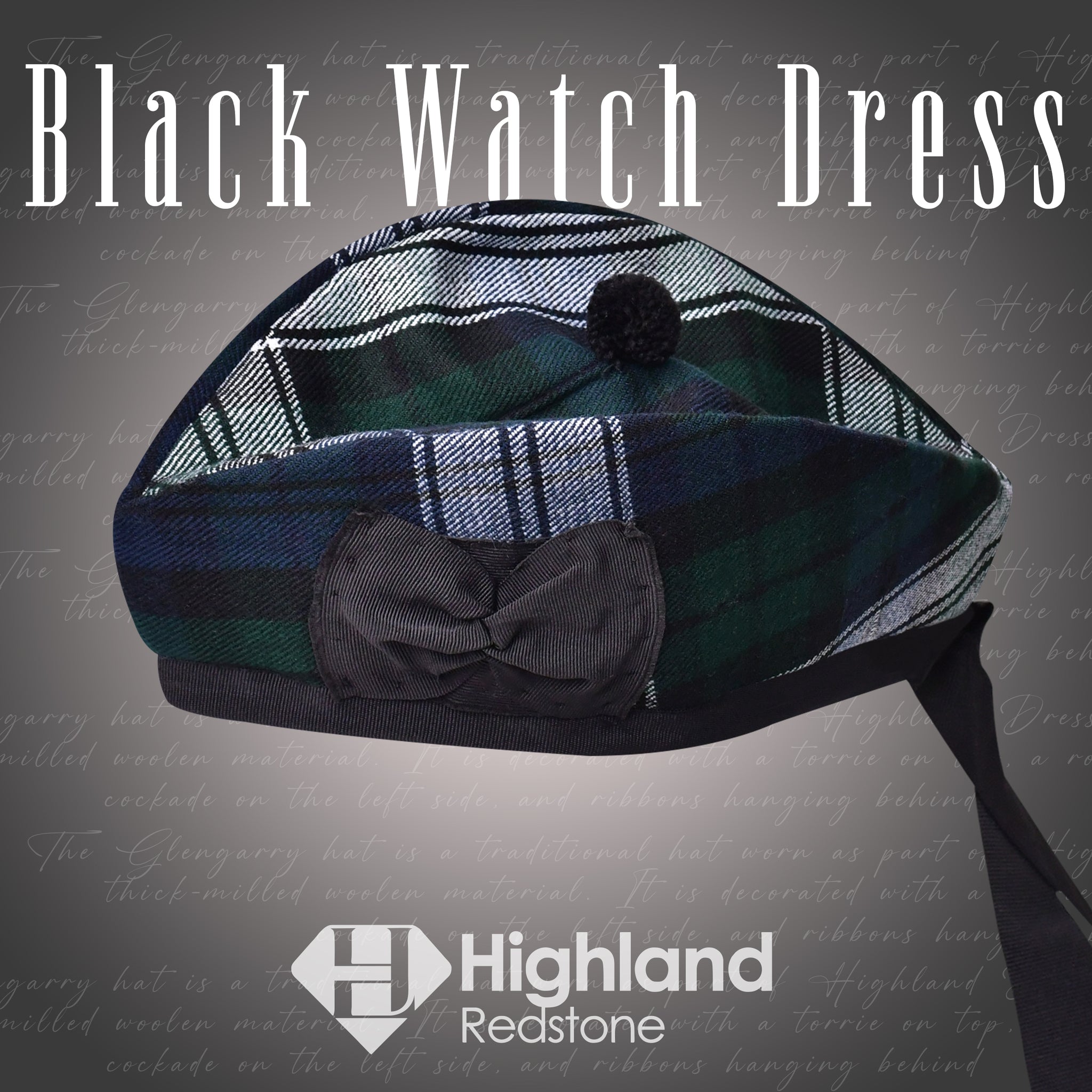 Black Watch Dress Glengarry