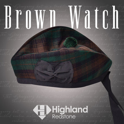 Glengarry Hat | Brown Watch