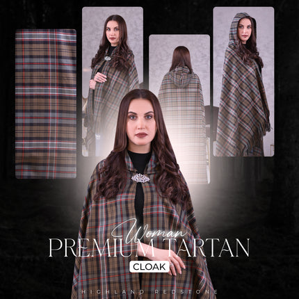 Women Tartan Cloak (Scottish National Weathered)