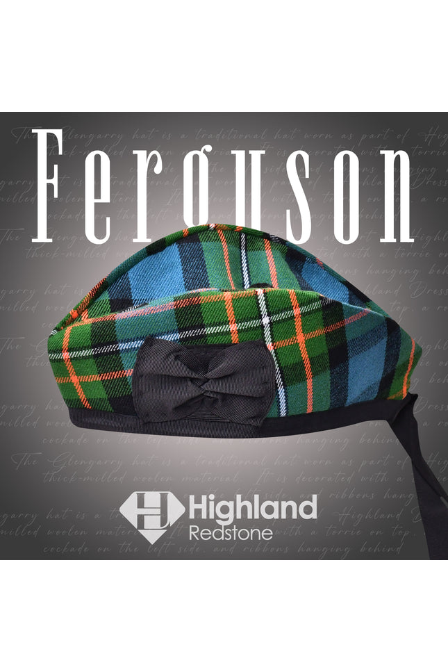 Ferguson Glengarry cap - Premium Scottish Glengarry cap with traditional toorie