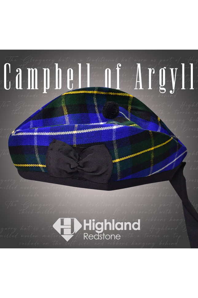Campbell of Argyll Glengarry Hat - Highland Redstone
