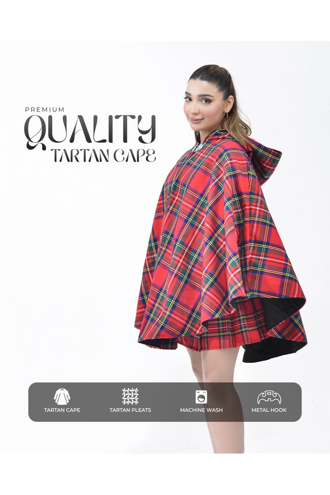 Women Tartan Cape - Royal Stewart