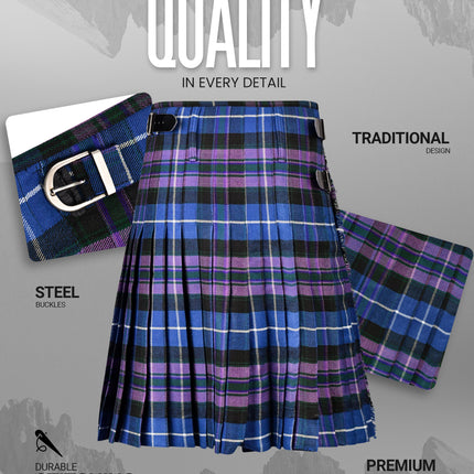 Kilt en acrylique | Kilt en tartan Royal Stewart 16oz