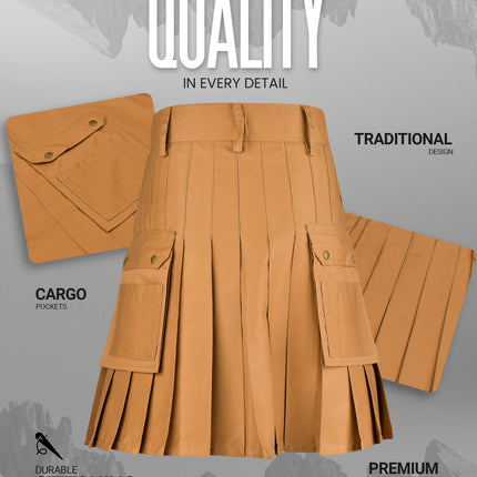 Phantom Modern Utility Kilt | Khaki