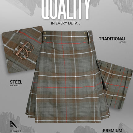 Valor Acrylic Utility Kilt | 16oz Mackenzie Weathered Tartan KIlt