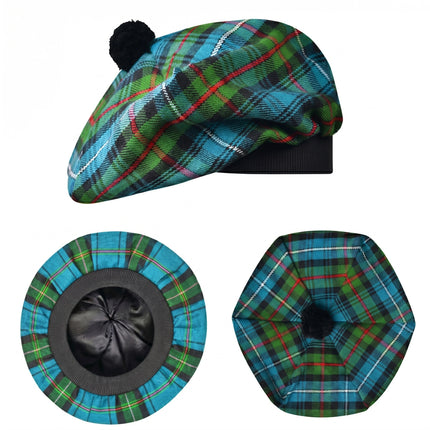 Tam O'Shanter Hat with Pompom | Robertson Hunting Tartan