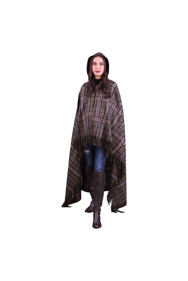 Women Tartan Cloak - Scottish Heritage Weathered