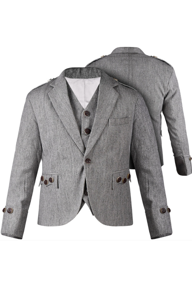 Grey Argyll Jacket & Vest