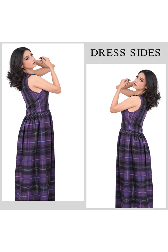 Authentic Scottish Dress in Passion of Scotland Purple Tartan