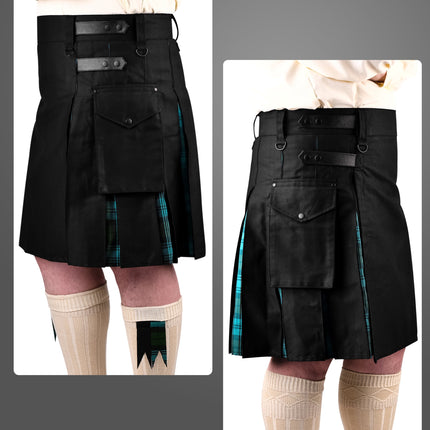 Ancient Campbell Hybrid Utility Kilt for Men  - Traditional Style with Modern Functionality