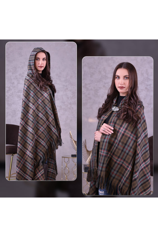 Women Tartan Cloak - Scottish Heritage Weathered