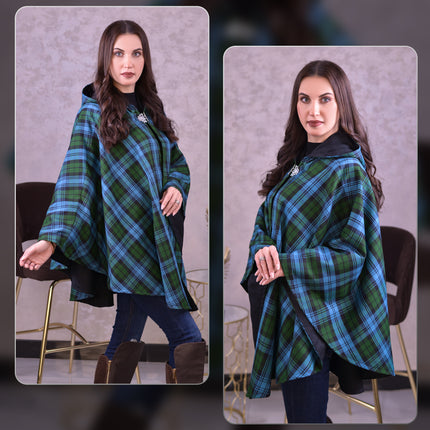 Women’s Cape in Ancient Campbell Tartan