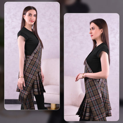 Women's Sash in Scottish National Weathered Tartan