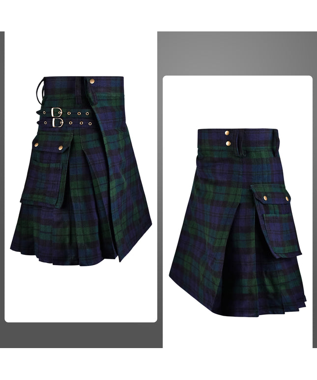 Valor Acrylic Utility Kilt | 16oz Black Watch Scottish Tartan KIlt